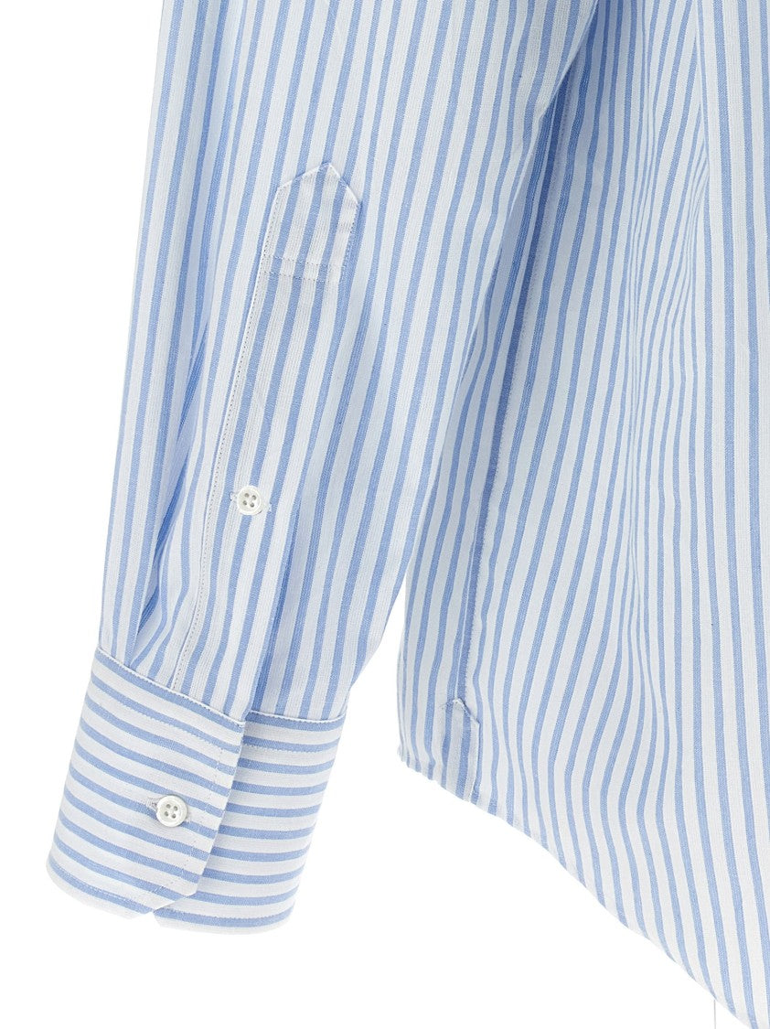 Thom Browne Button-Down Striped Oxford Cotton Shirt