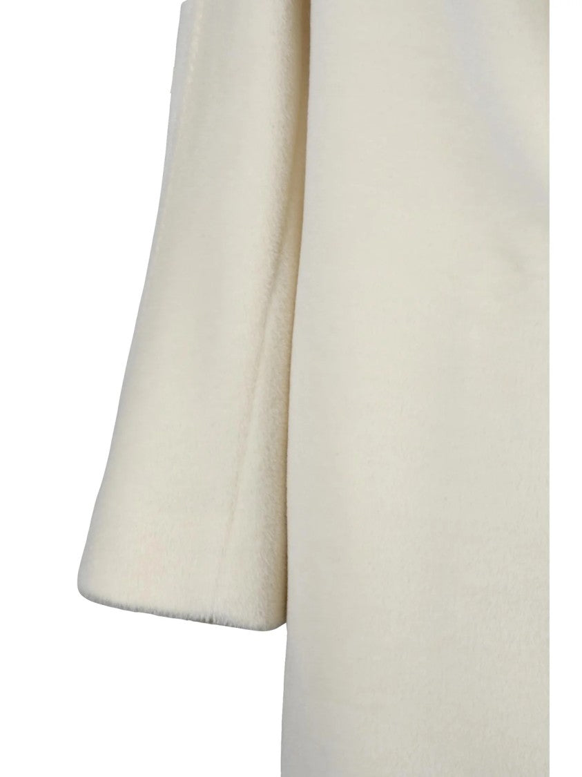 Max Mara White Alpaca-Blend Sidney Coat