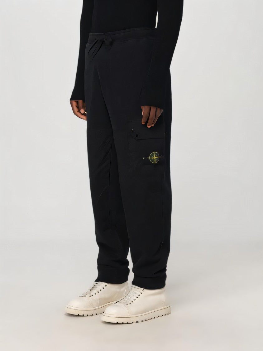 Stone Island Jogger Pants With Elastic Waistband And Cuffs