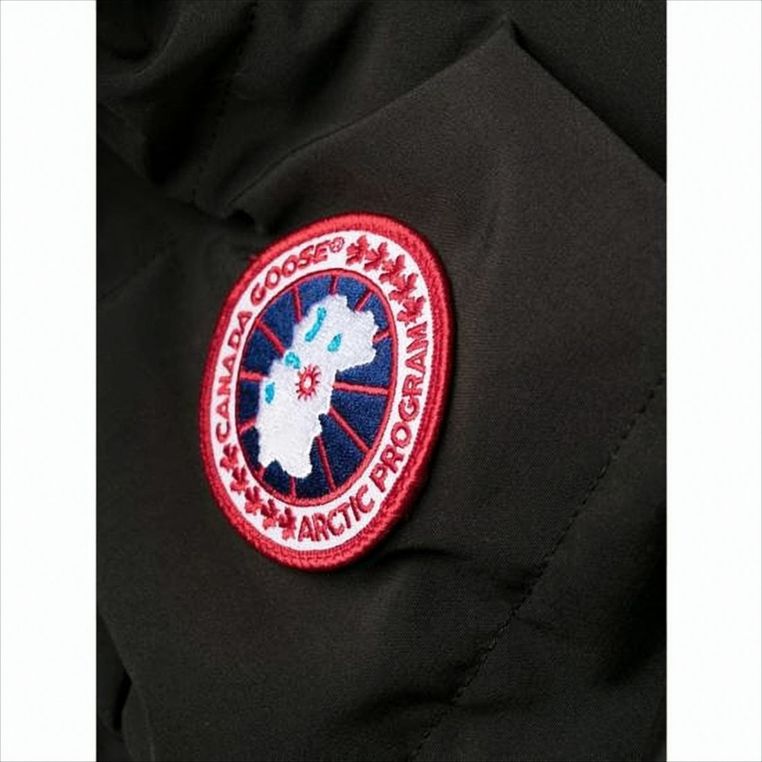 Canada Goose Quilted Black Down Jacket With Hood