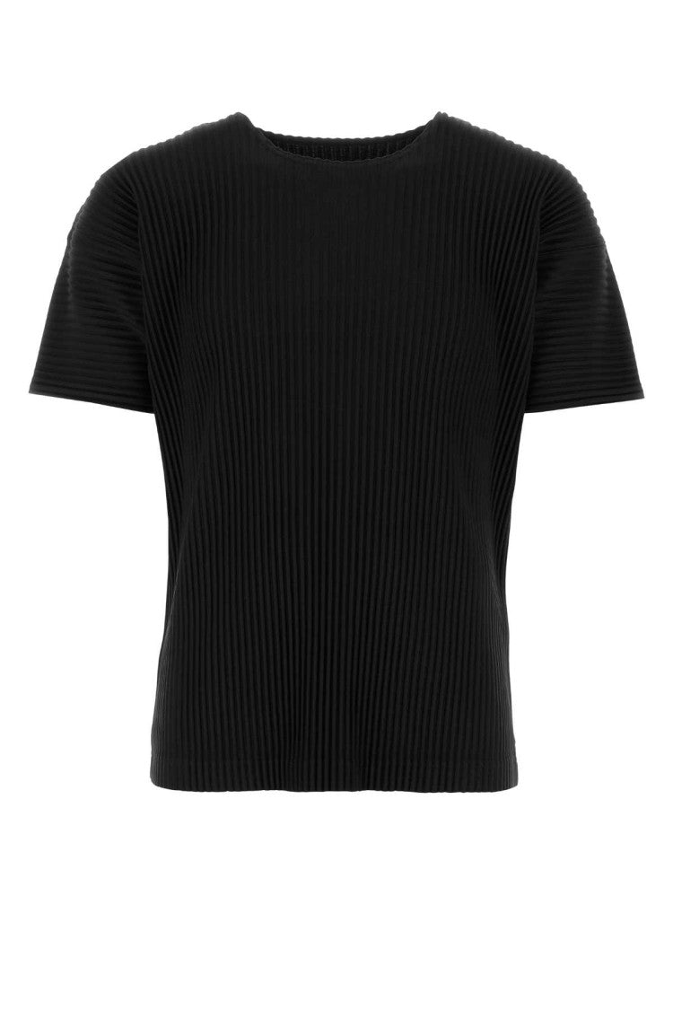 Homme Plissé Issey Miyake Pleated Texture T-Shirt With Relaxed Silhouette