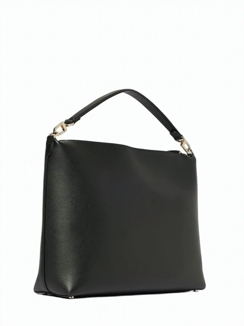 Totême Rectangular Calf Leather Tote Bag With Gold-Tone Hardware