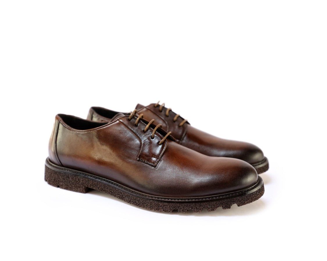 Ton Gout Polished Leather Derby Dress Shoes