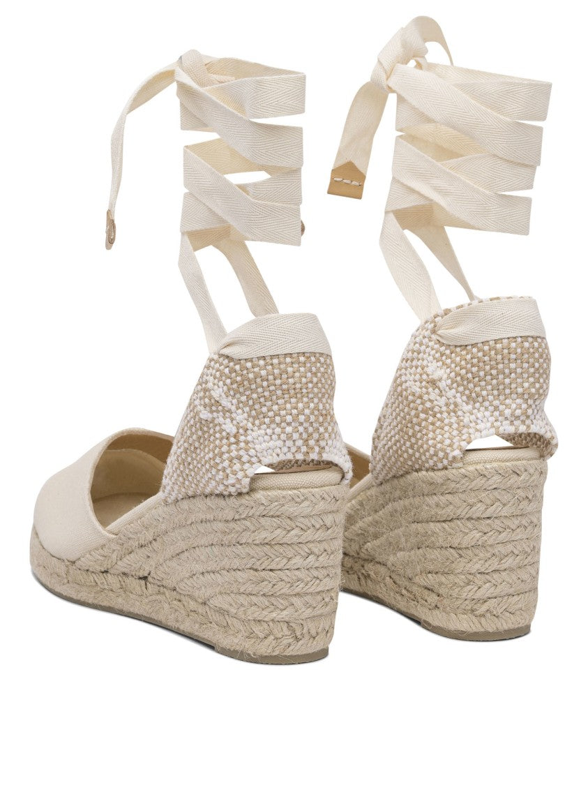 Castaner Closed Toe Espadrilles With Woven Jute Wedge Heel