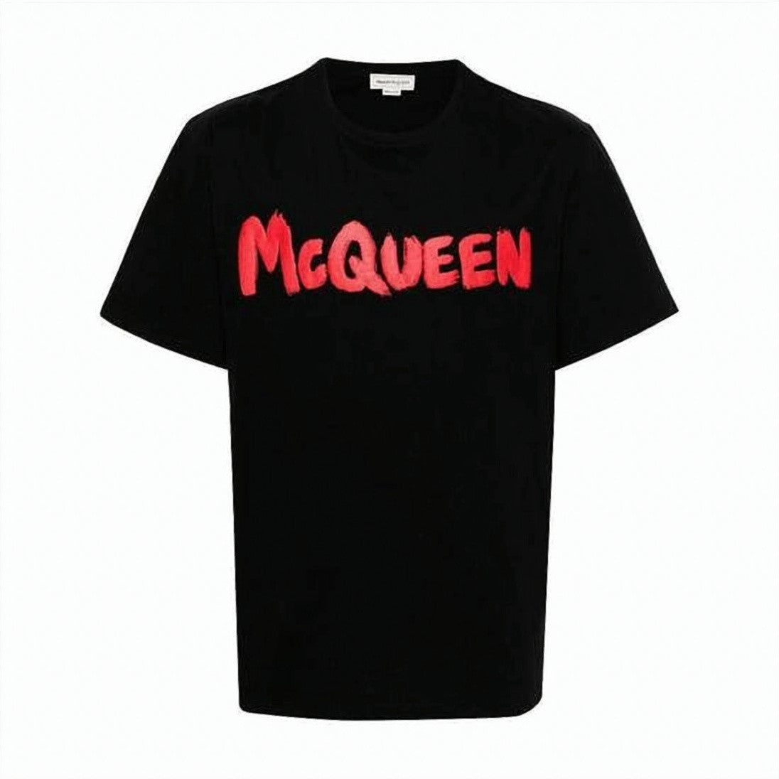 Alexander Mcqueen Short-Sleeved T-Shirt With Bold Graphic Detail