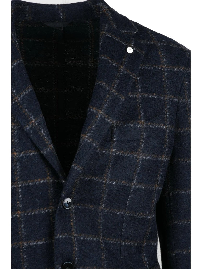 L.B.M. 1911 Round Jacket In Wool-Polyester Blend With Button Closure