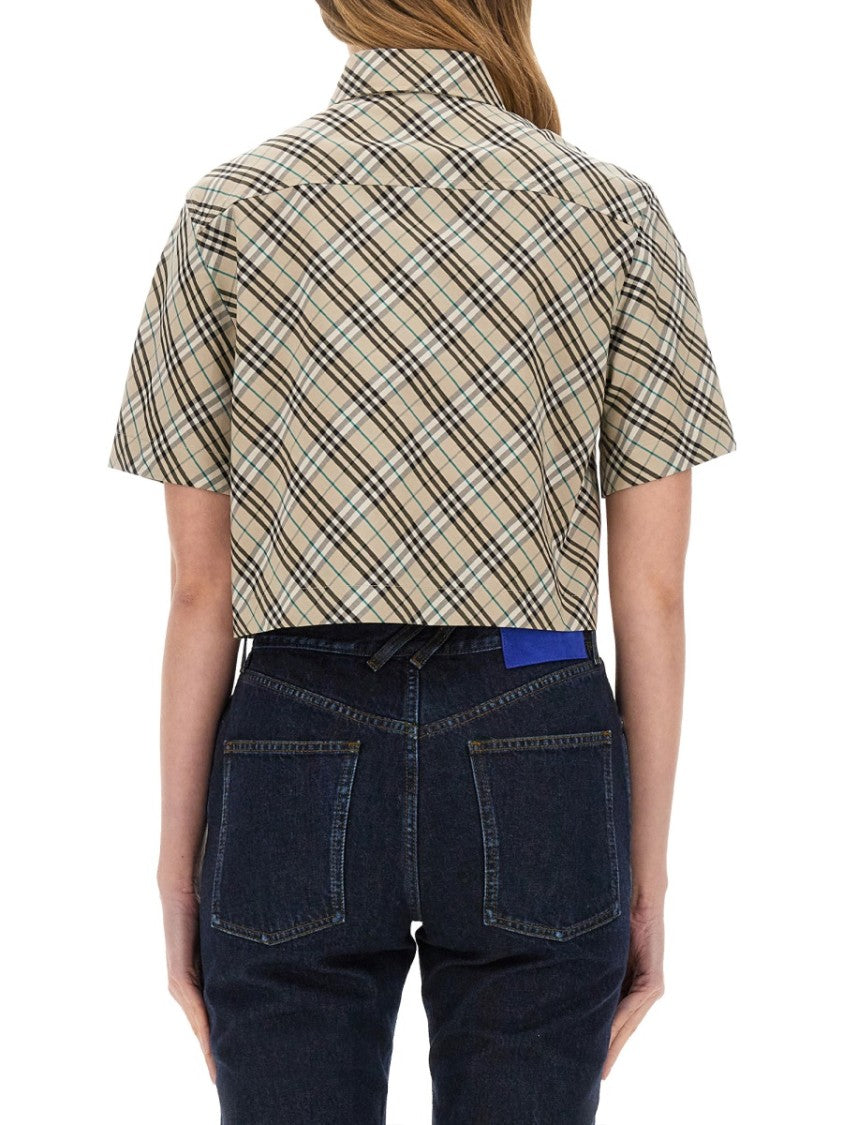 Burberry Classic Plaid Cropped Shirt
