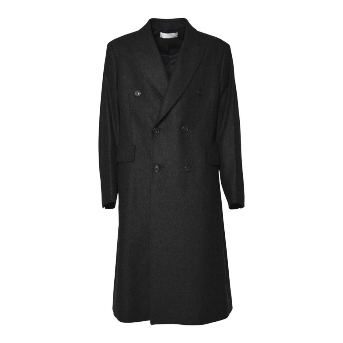 Our Legacy Long Double-Breasted Coat With Classic Lapel And Tailored Silhouette