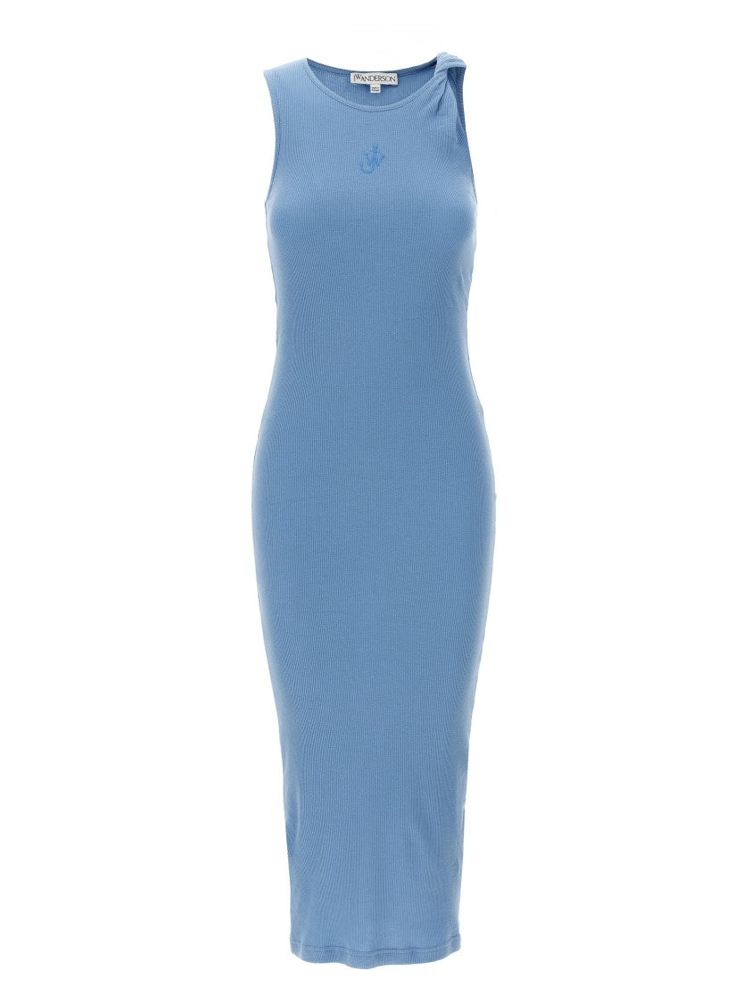 J. W. Anderson Ribbed Cotton Midi Dress