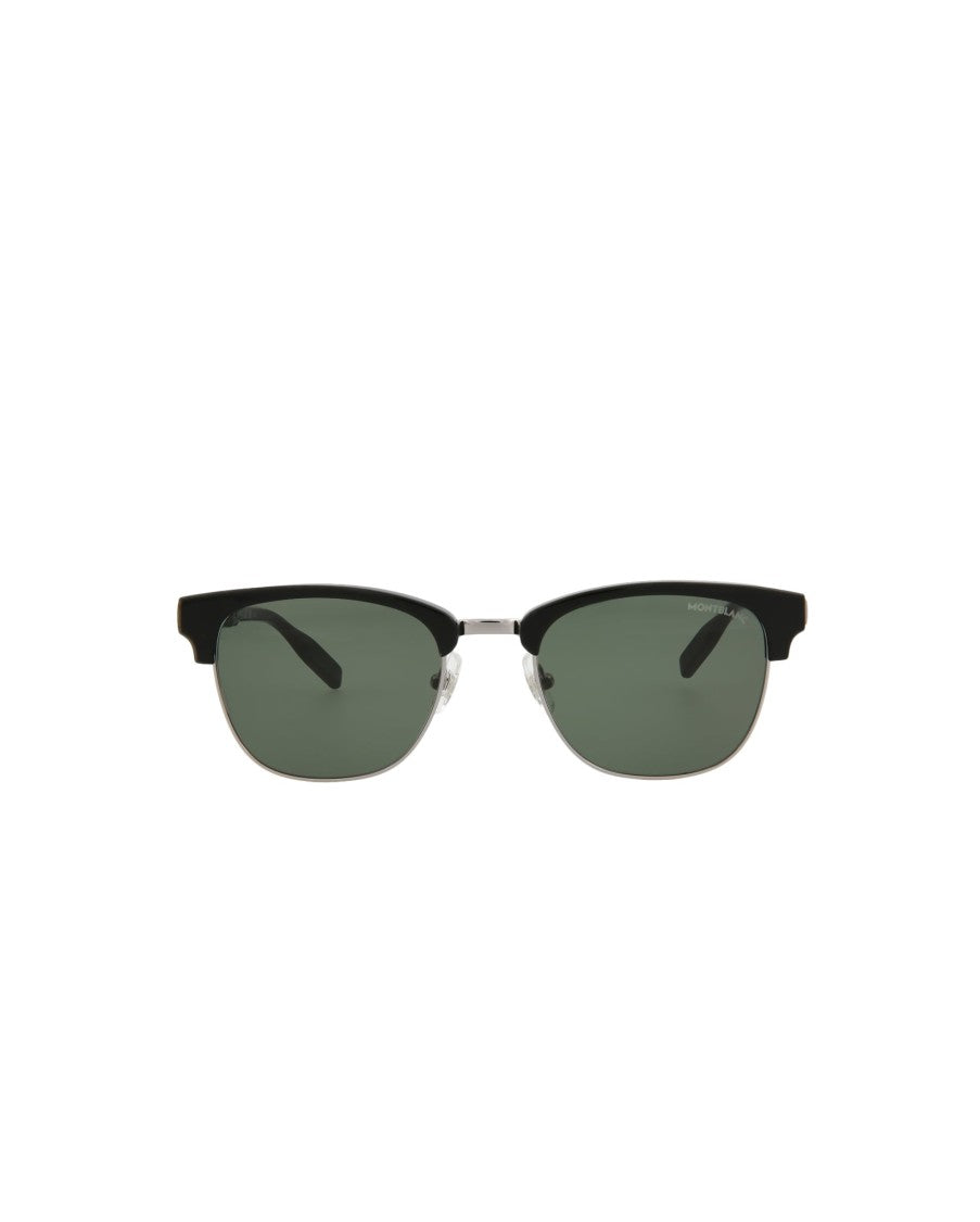 Montblanc Square/Rectangle-Frame Acetate Sunglasses