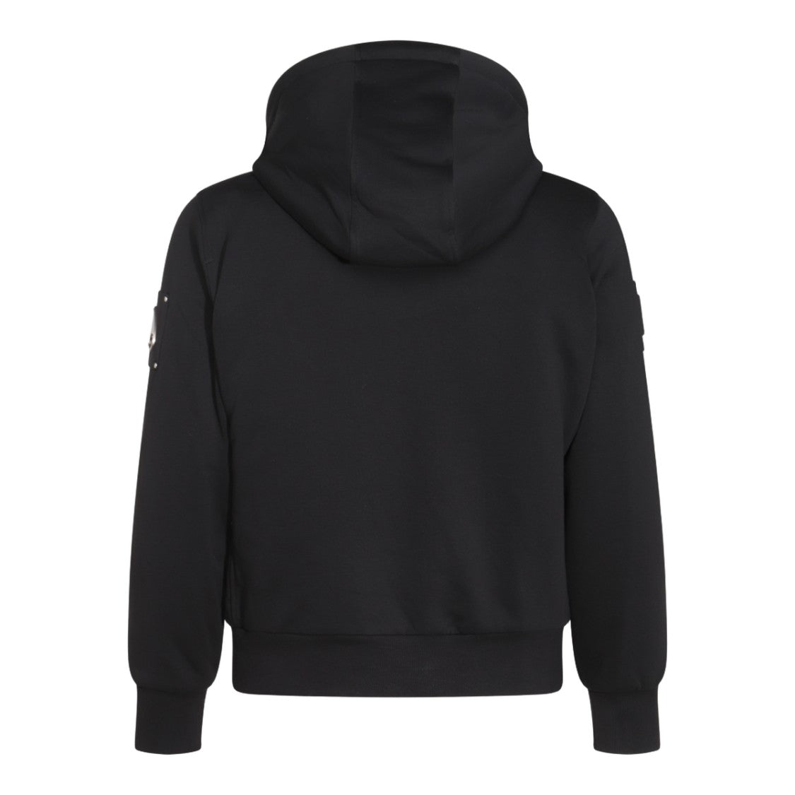 Moose Knuckles Hooded Black Jacket With Plush Lining