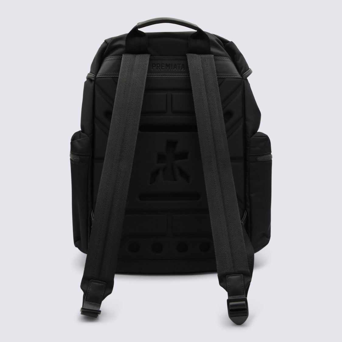 Premiata Structured Nylon Backpack With Logo Print
