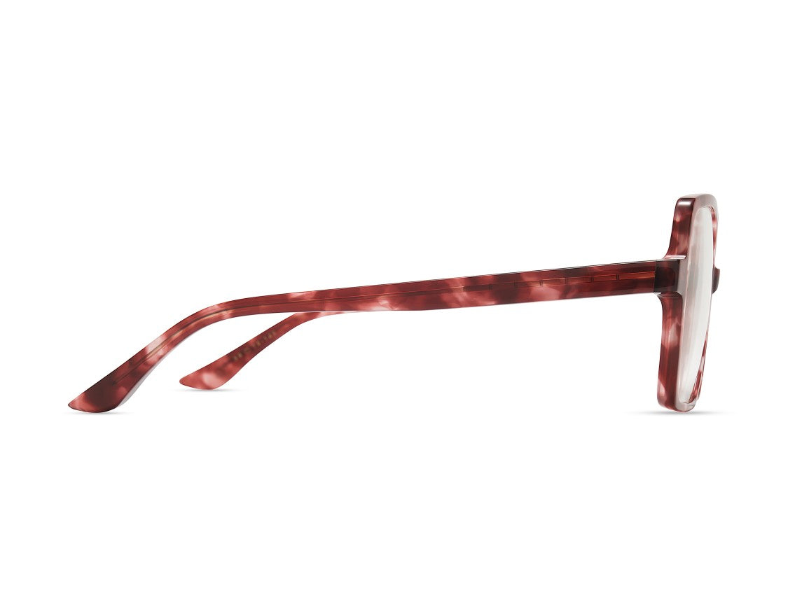 Dita Marbled Reddish-Brown Imprynt Oversized Geometric Frames