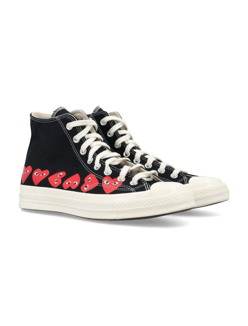 Comme Des Garçons X Converse Multi Heart Hi Top Sneakers