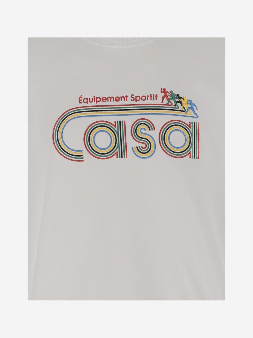 Casablanca Cotton Sweatshirt With Logo