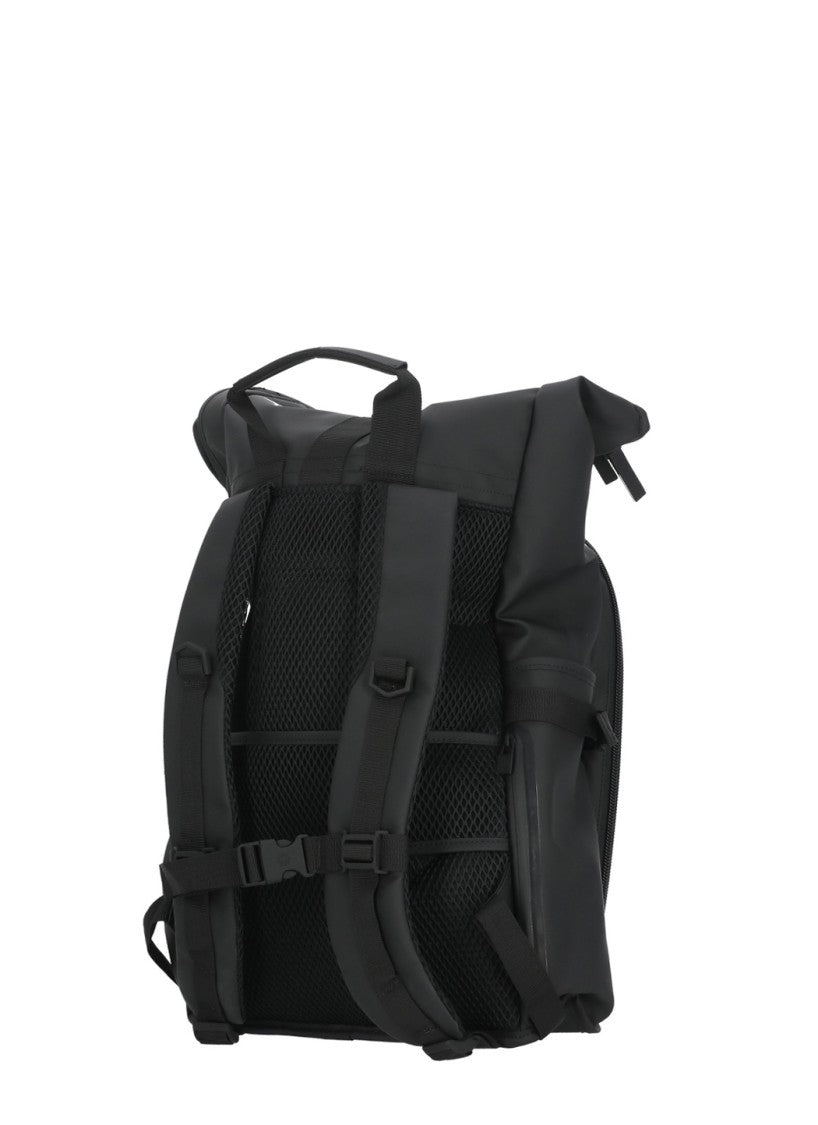 Rains Black Texel Moulded W3 Waterproof Backpack