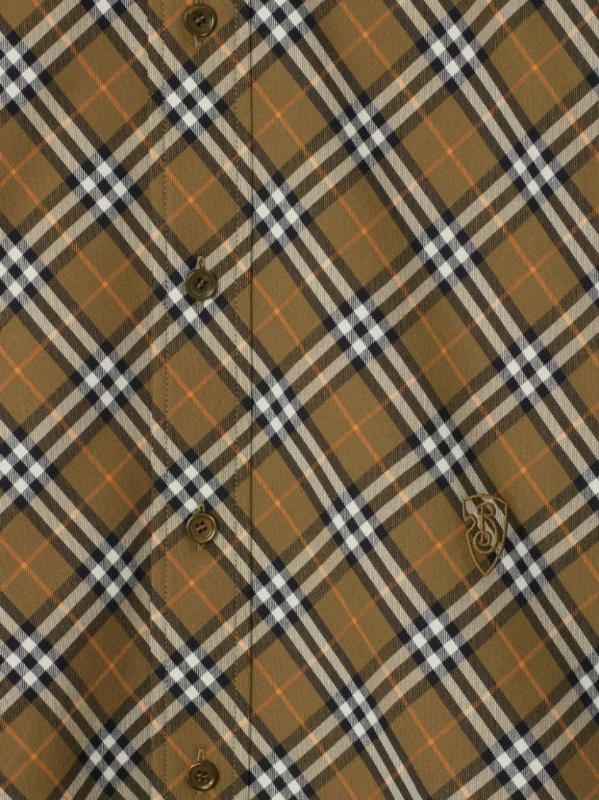Burberry Brown/Multicolour Cotton Check Shirt