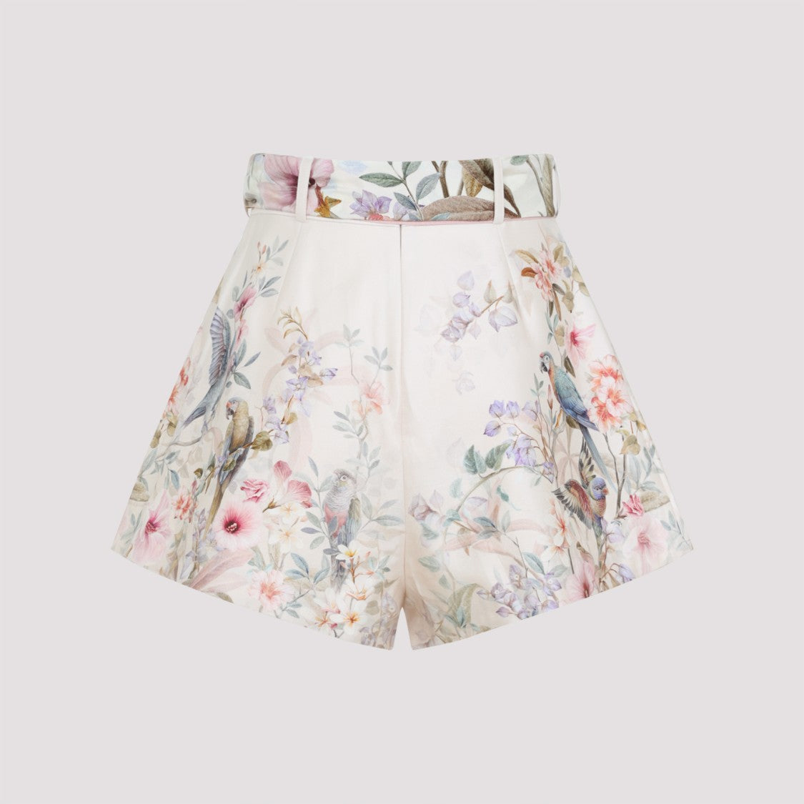 Zimmermann High-Waisted Bermuda Shorts With Floral