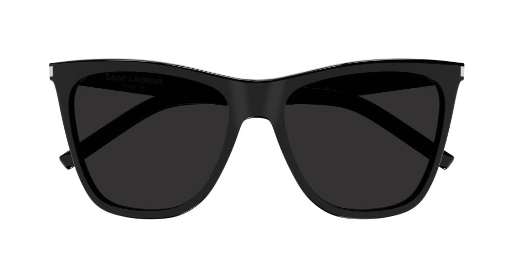 Saint Laurent Angular Cat-Eye Sunglasses With Bold Black Acetate Frame