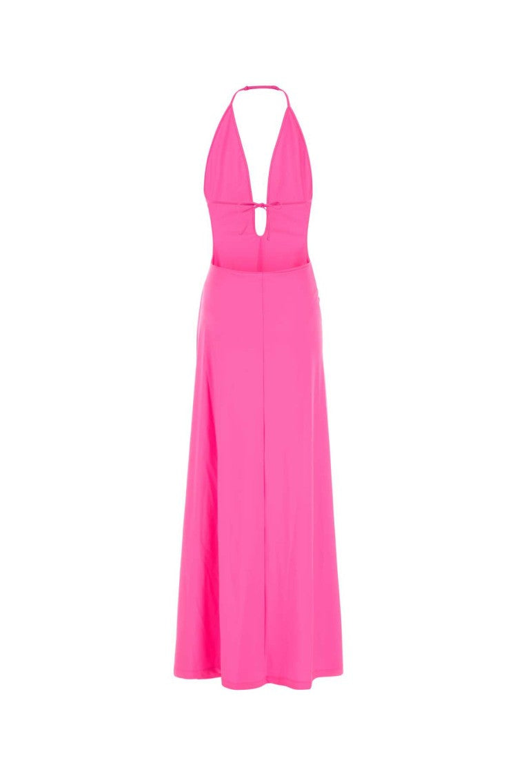 Balenciaga Fluo Pink Stretch Nylon Dress