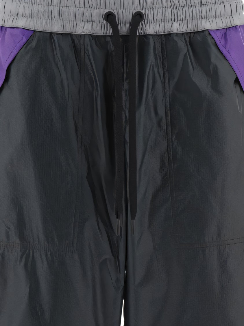 Moncler Lightweight Shiny Finish Shorts With Drawstring Waistband