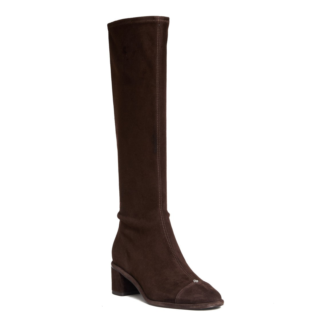 Tory Burch Knee High Boots With Contrasting Toe