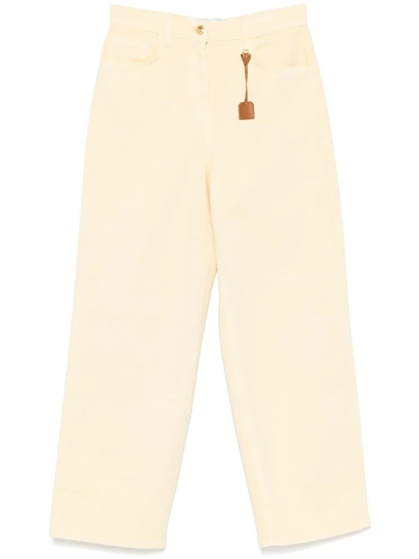 Elisabetta Franchi High-Waisted Wide-Leg Jeans