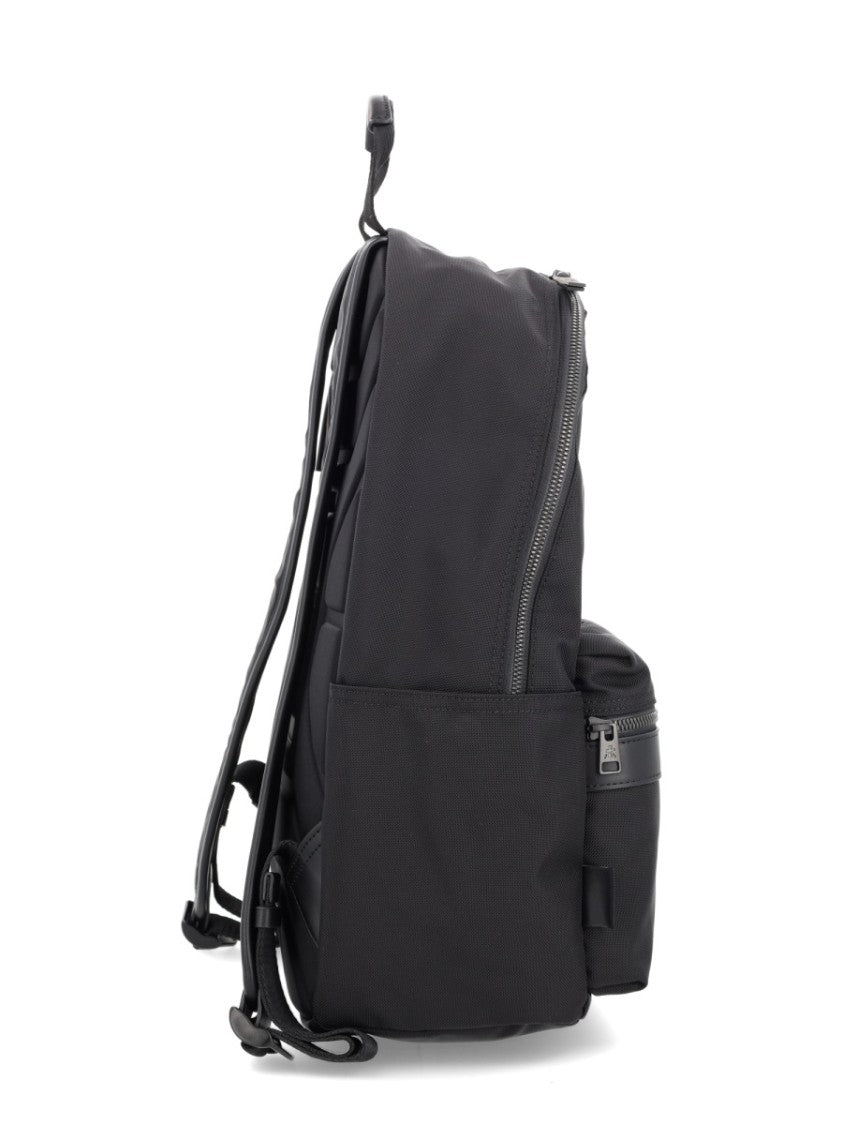 Premiata Structured Matte Black Premiata Backpack With Ergonomic Straps