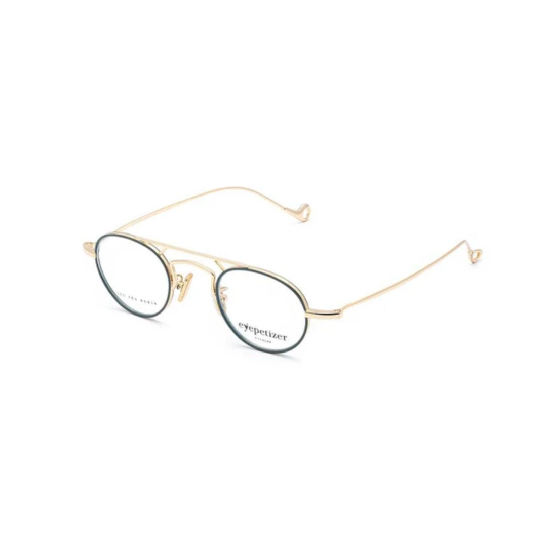 Eyepetizer Kilian Round Metal Frame Eyepetizer Sunglasses With Gold Finish