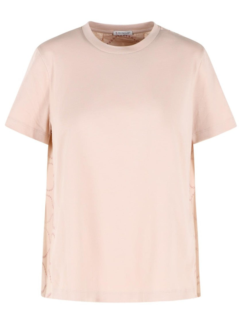 Moncler Pink Cotton T-Shirt