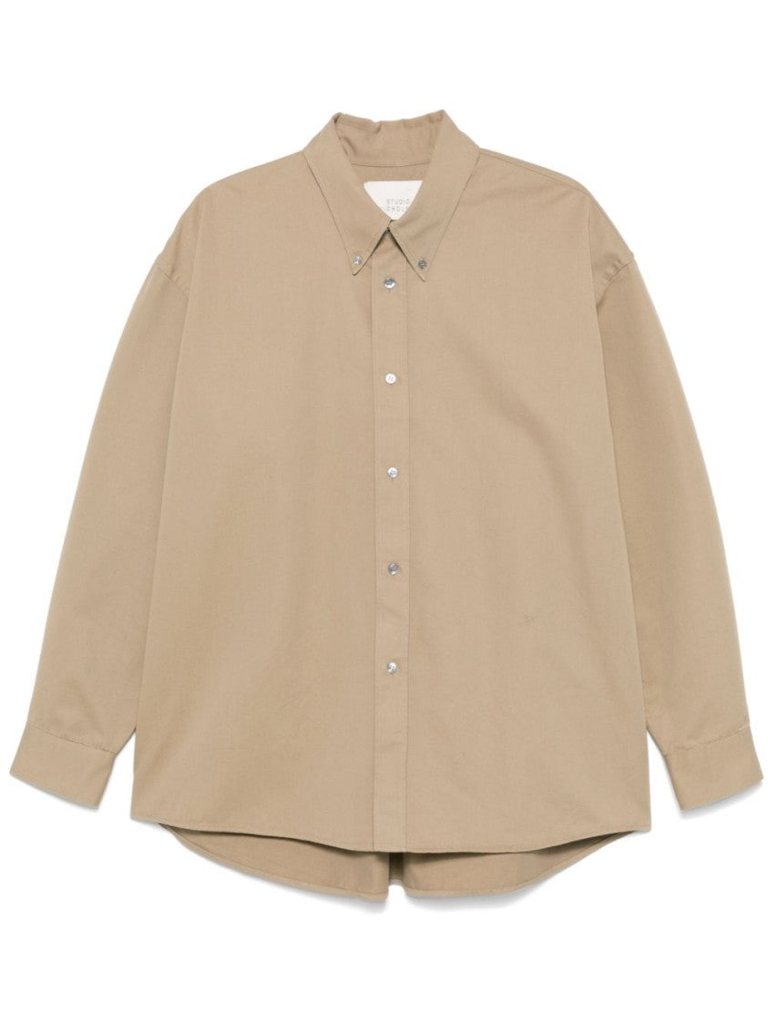 Studio Nicholson Sesame Beige Relaxed Fit Shirt