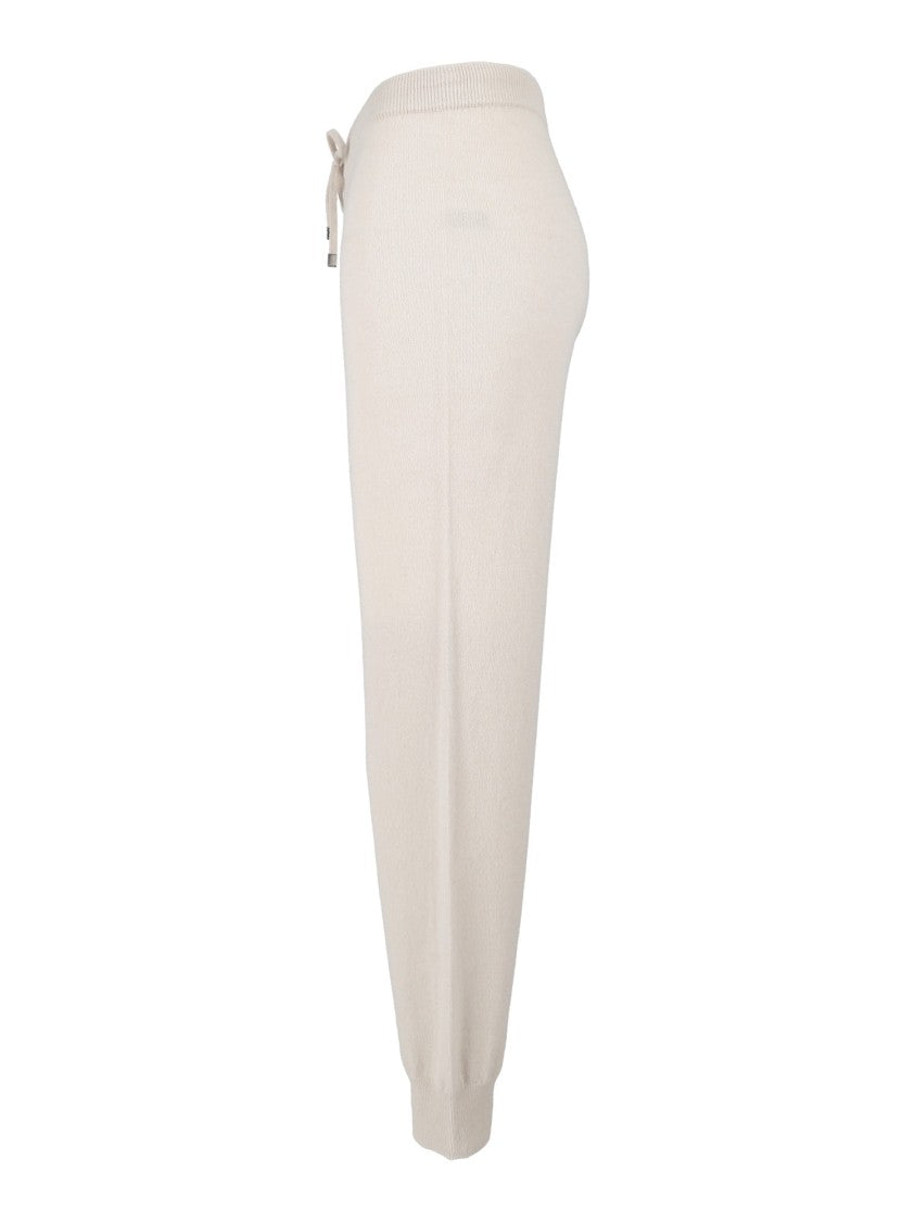 Kangra Cashmere Seamless Drawstring Adjustable Jogger Sweatpants