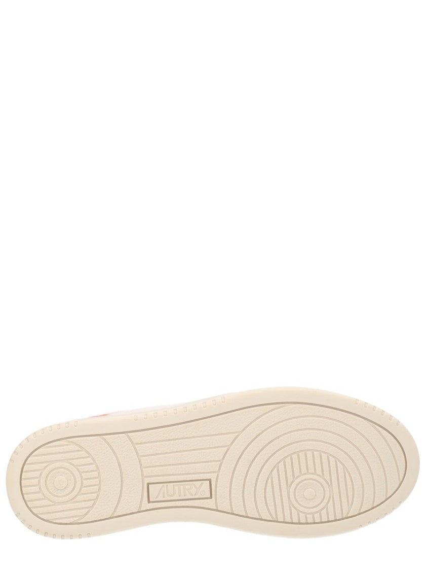 Autry Cream Medalist Low Suede Cow Leather Sneakers