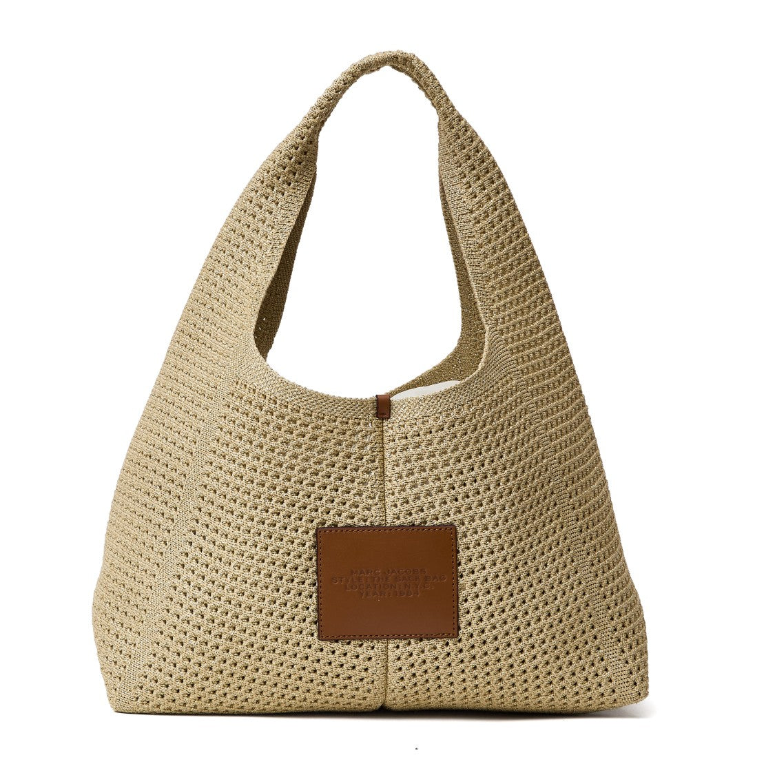 Marc Jacobs Spacious Lurex Crochet Tote Bag With Removable Pouch