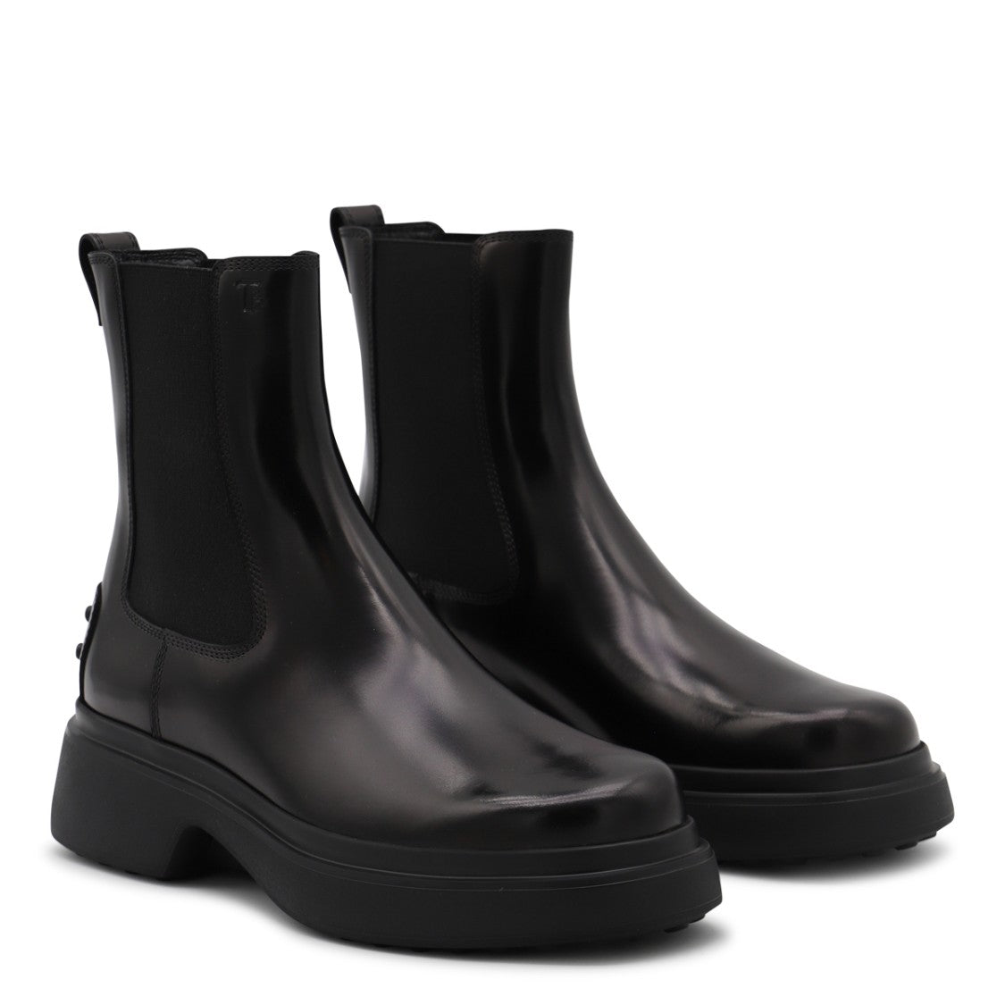 Tod's Ankle-Length Black Leather Boots