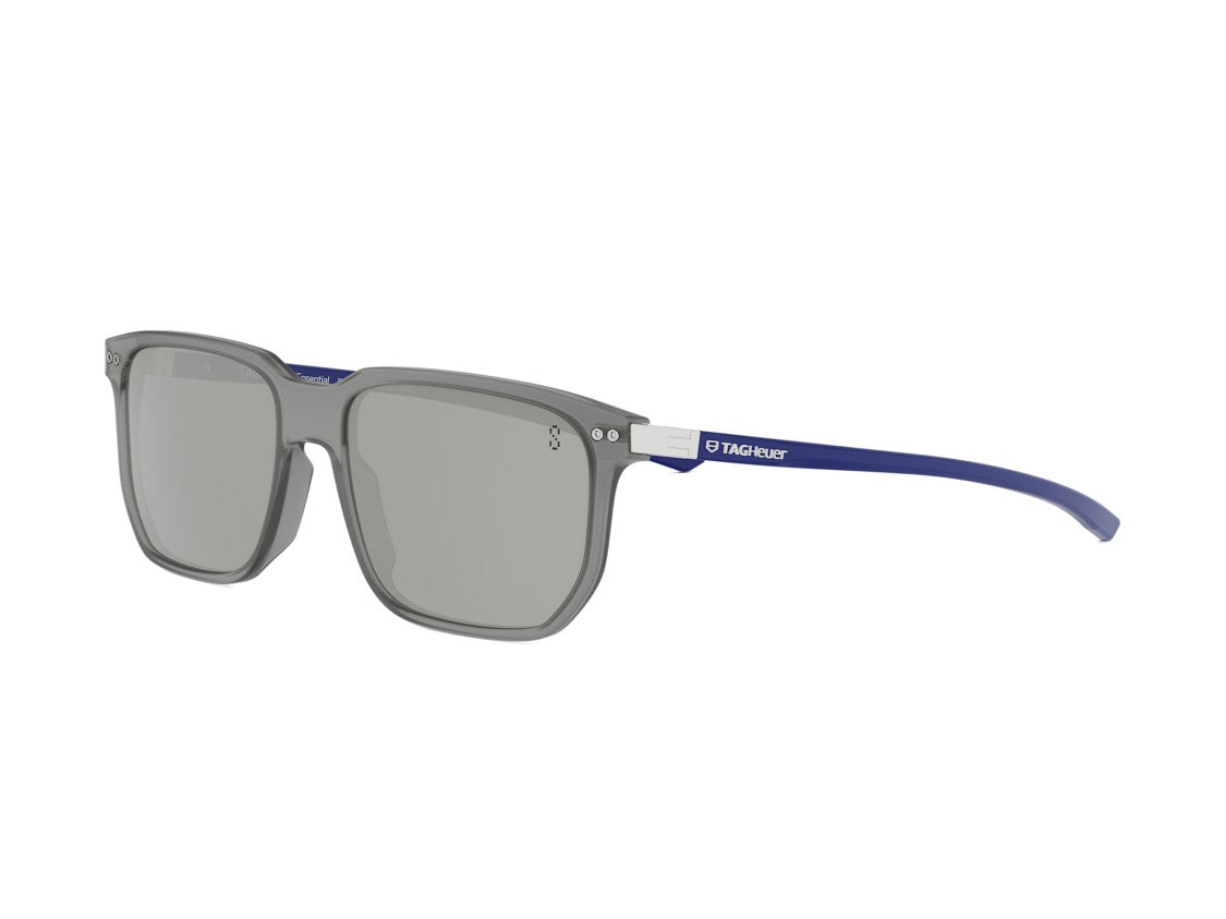 Tag Heuer Translucent Grey Th40065i Acetate Square Sunglasses