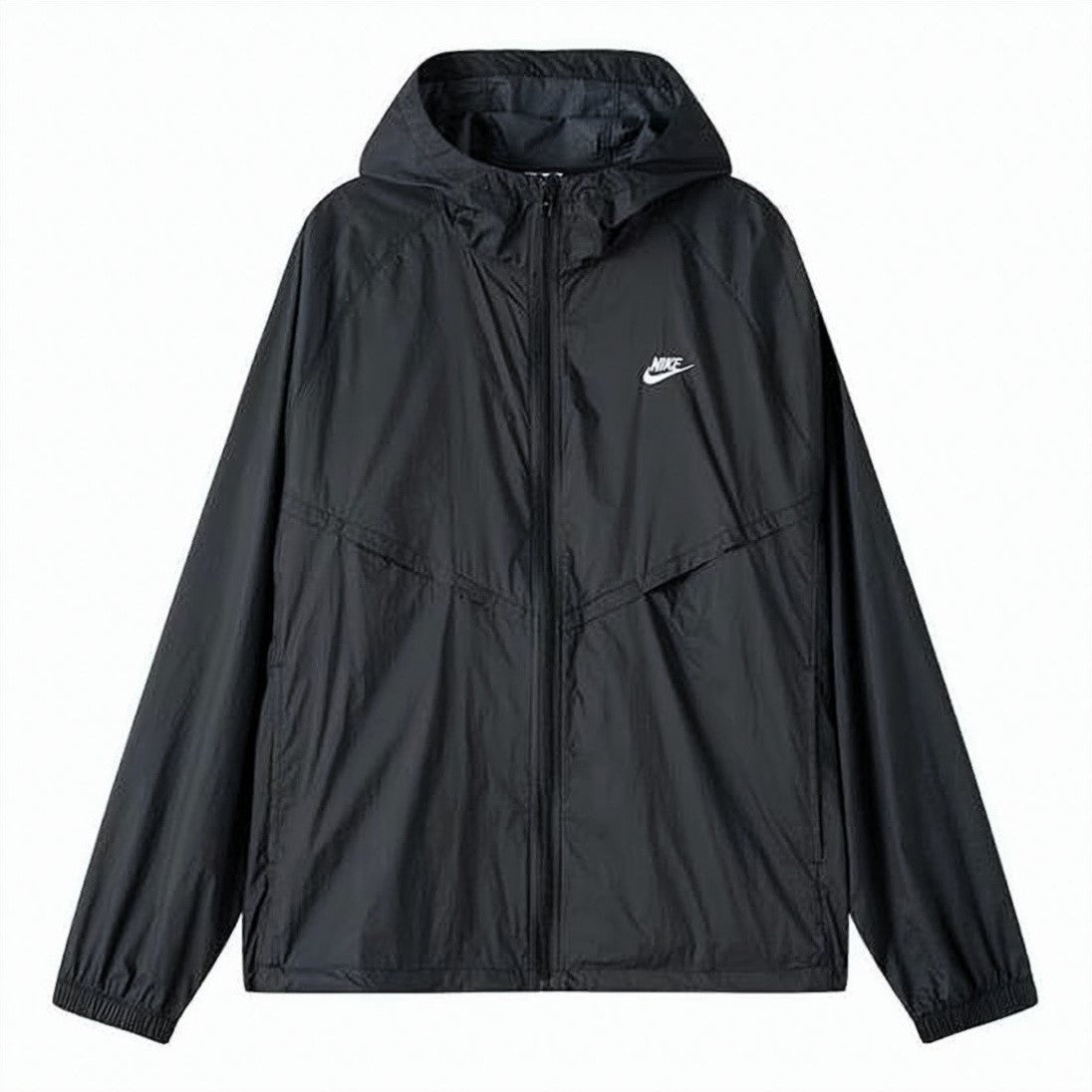 Nike Hooded Nylon Jacket With Full Zipper