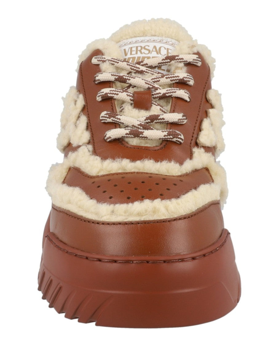 Versace Odissea Shearling Sneakers