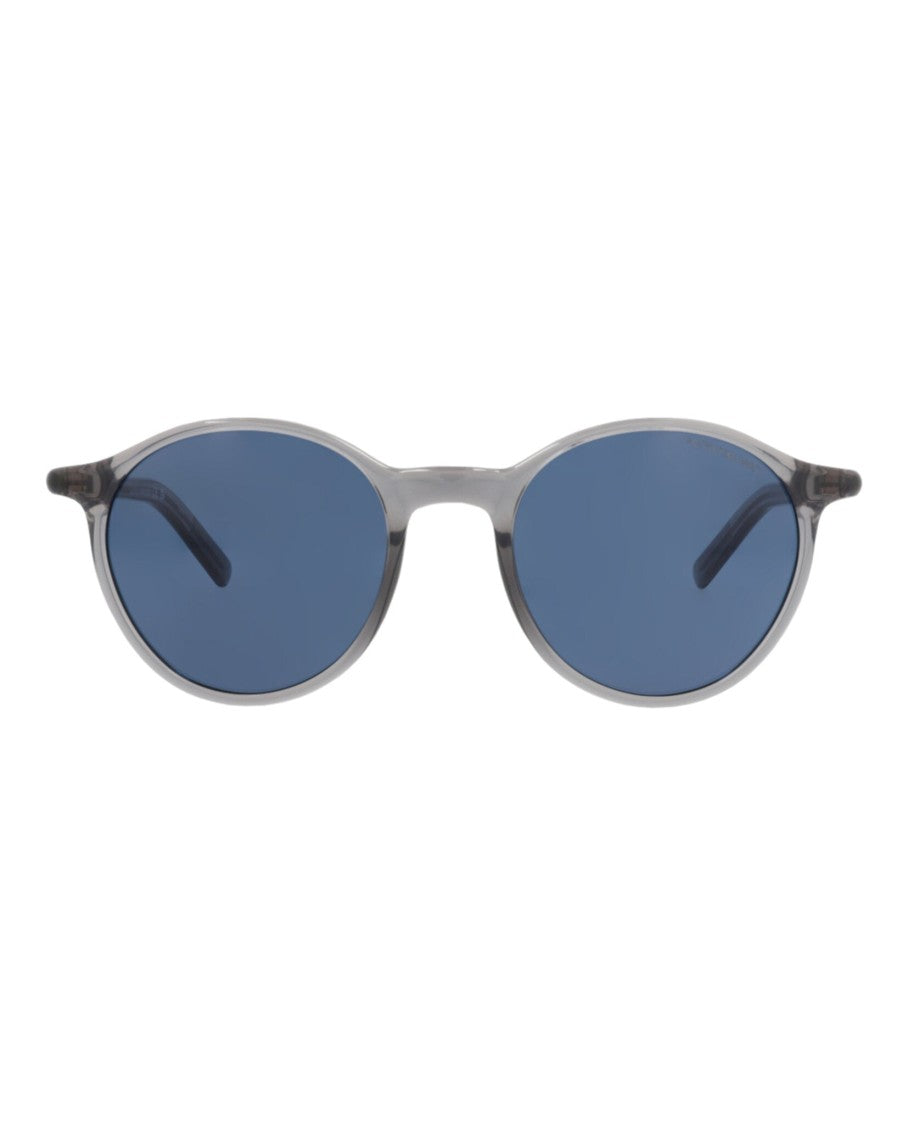 Montblanc Round-Frame Recycled Injected Acetate Sunglasses