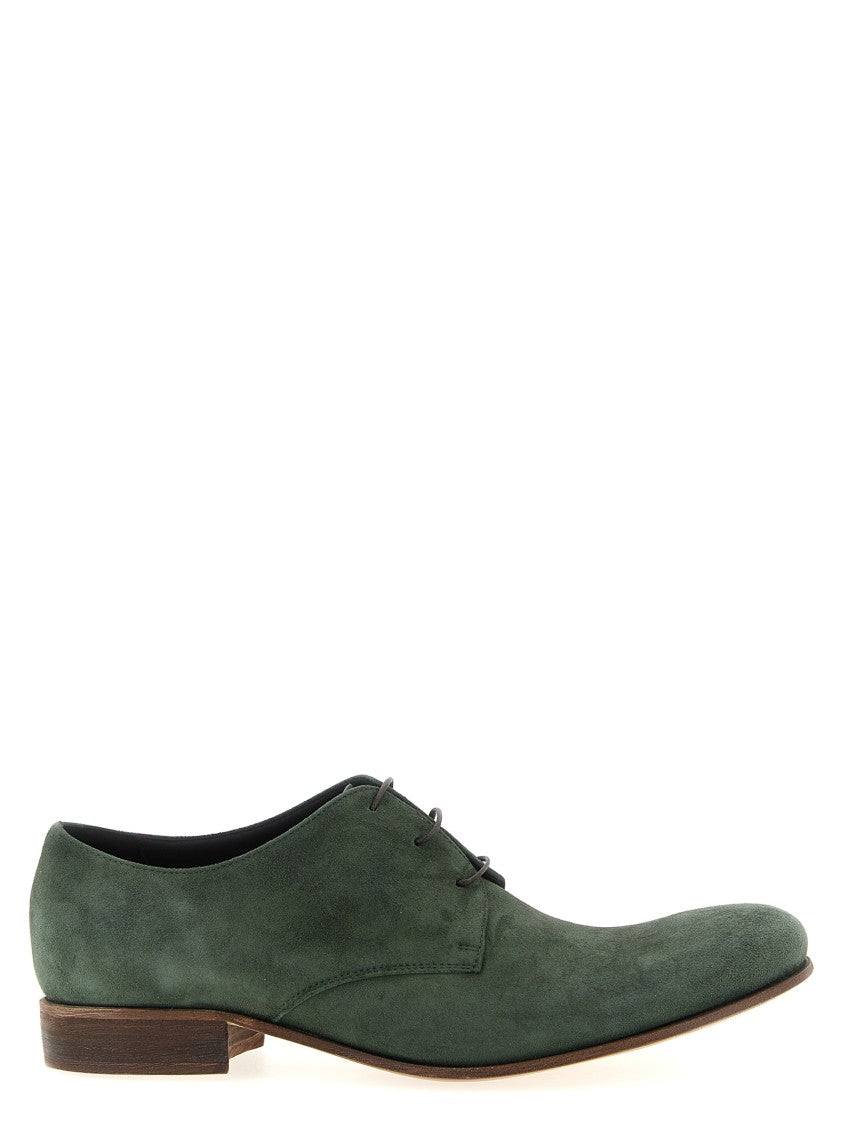 Julian Suede Lace-Up Shoes With Rounded Toe