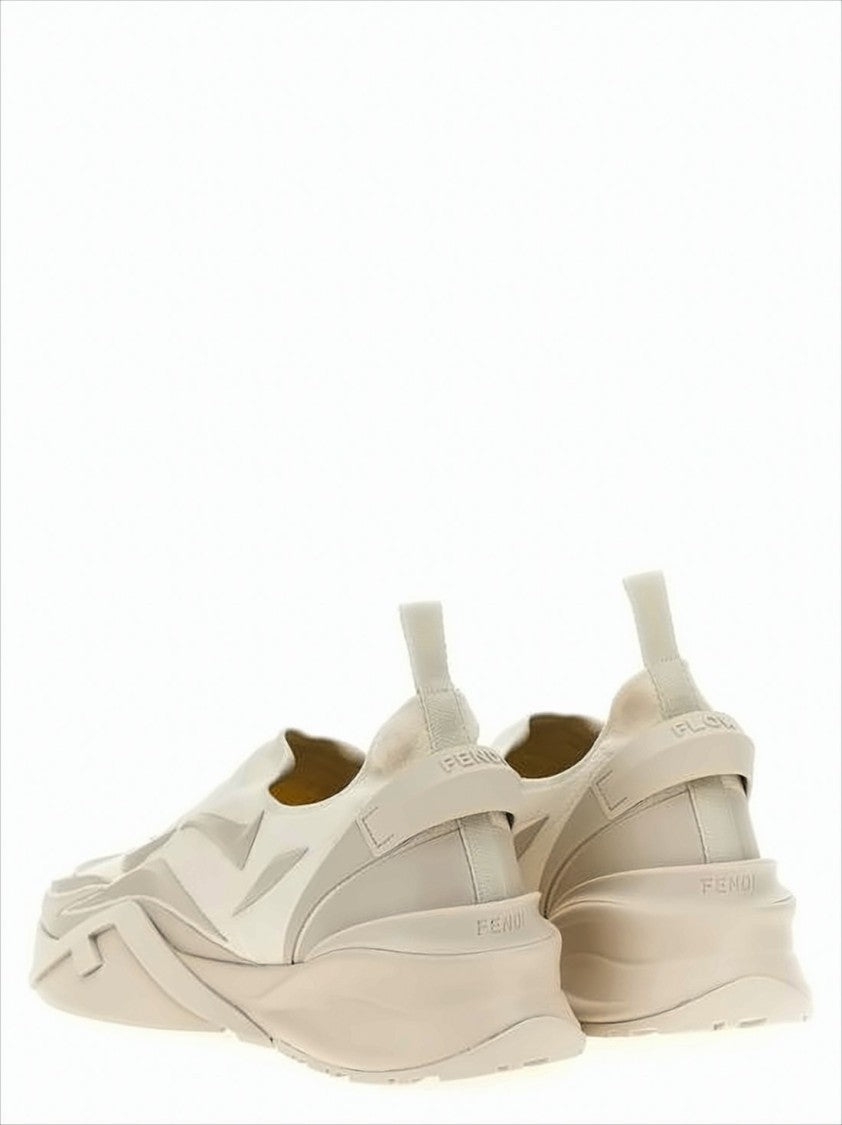 Fendi Slip-On Sneakers With Sculpted Rubber Sole