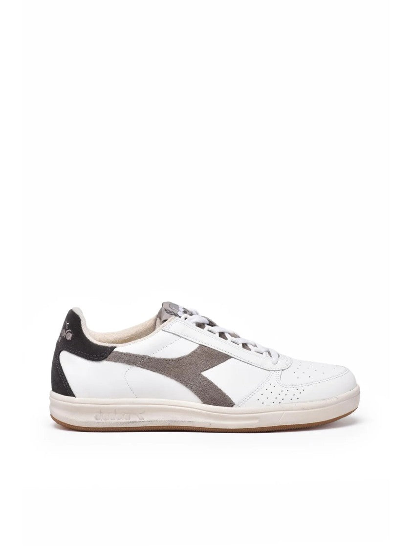 Diadora Heritage White Dove Leather Polyester B.Elite Sneakers