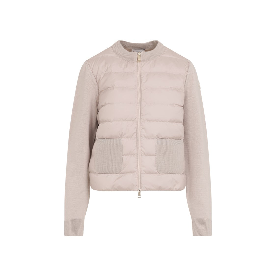 Moncler Padded Virgin Wool Cardigan With Ribbed Details