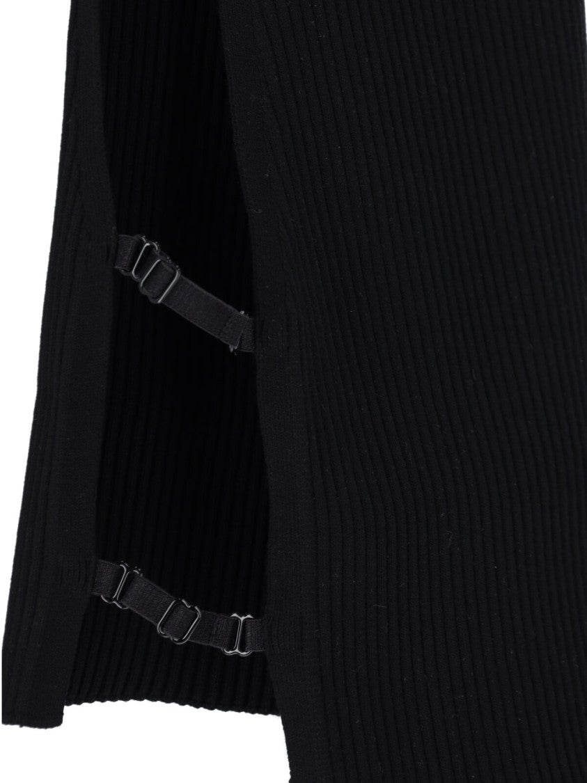 Courrèges Logo Crop Top – Black