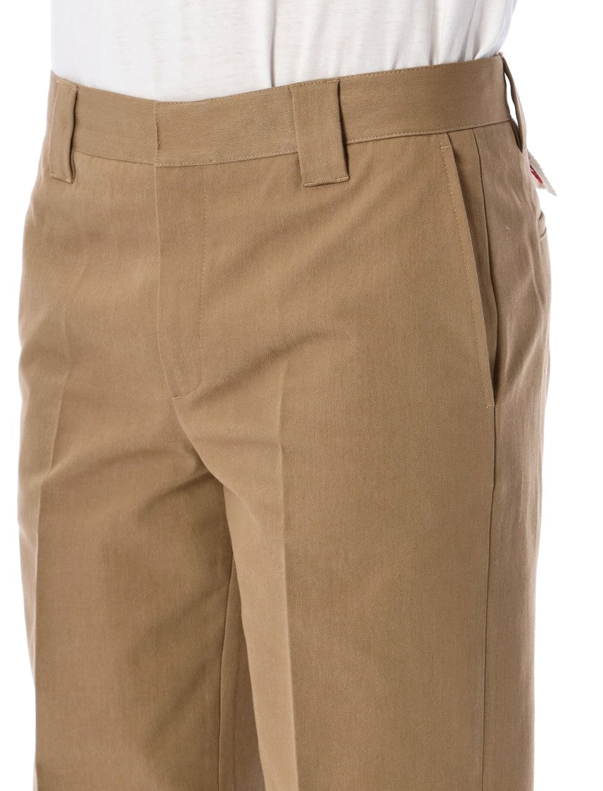 Golden Goose Brown Chino Pants With Straight-Leg Silhouette