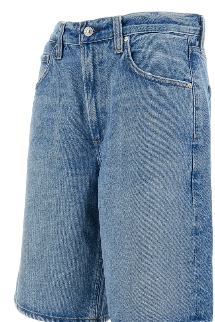 Citizens Of Humanity Light Blue Cotton Bermuda Shorts