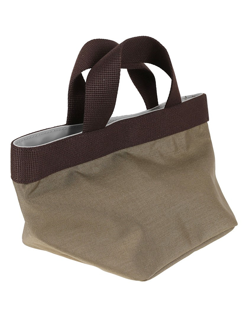 Herve Chapelier Structured Neutral Bag With Tapered Top