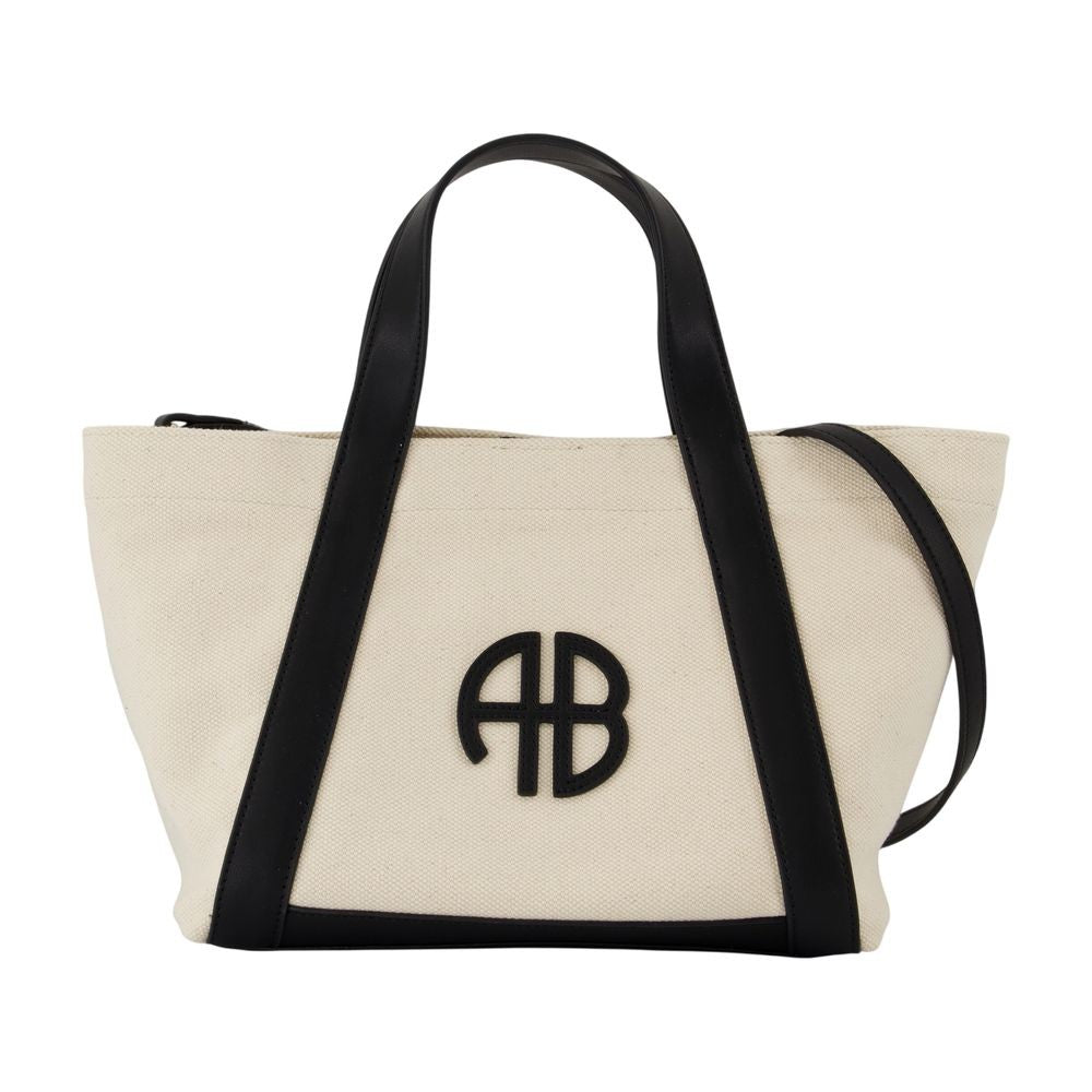 Anine Bing Small Cara Shopper Bag - Cotton - Beige