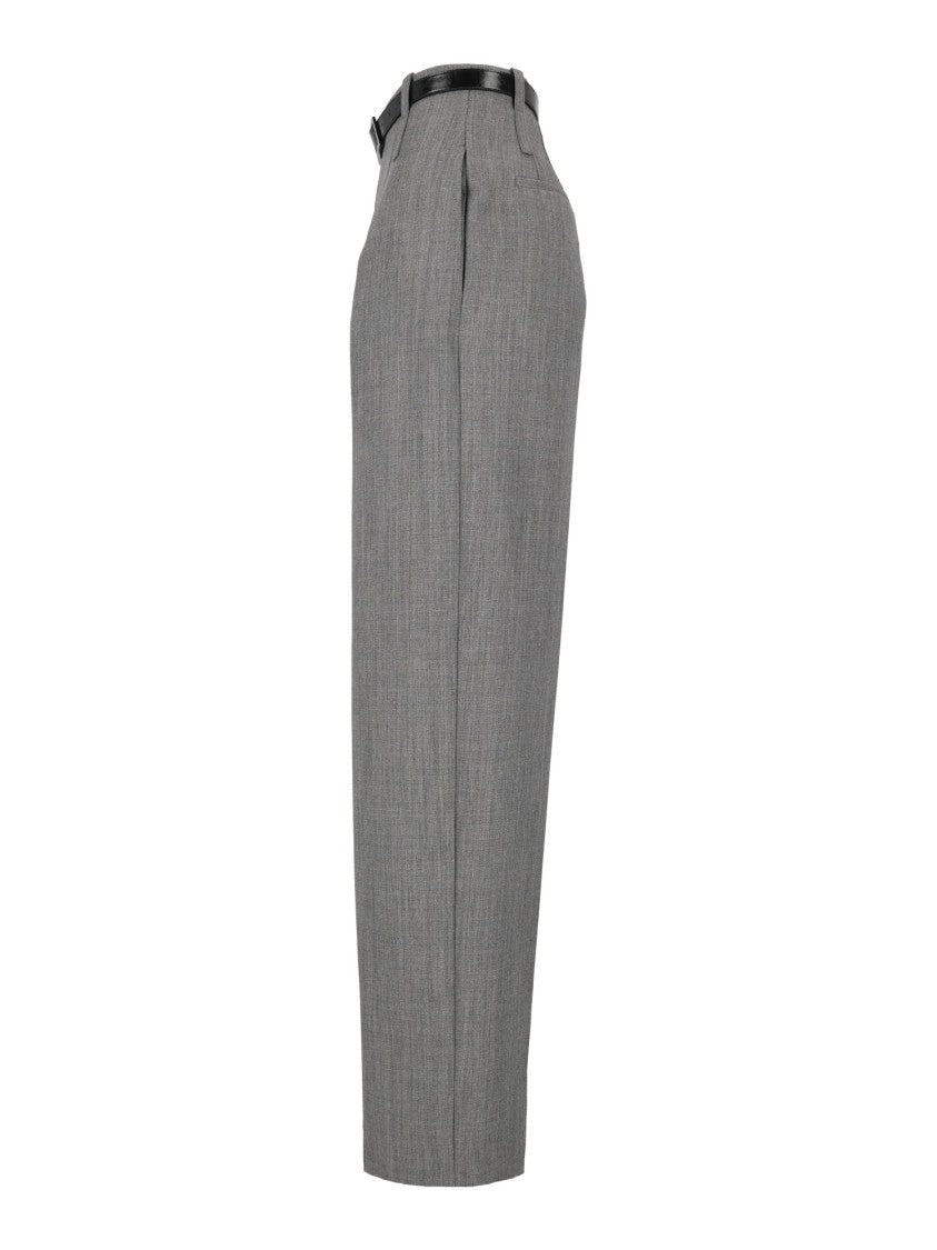 Elisabetta Franchi High-Waisted Pleated Tailored Formal Pants