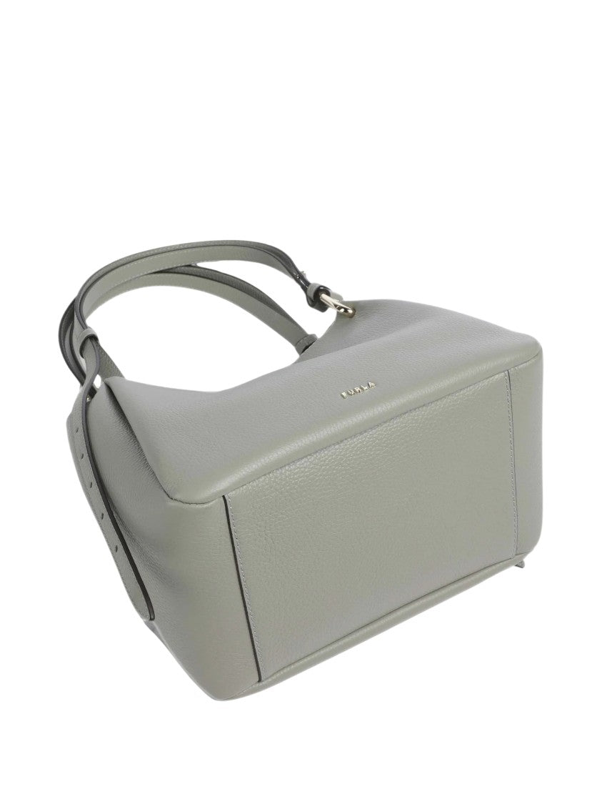 Furla Nuvola M Medium Buckle Leather Tote Bag
